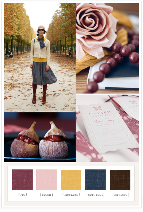 fabulous fall color palette 100lc colorboard 063009 The Sartorialist obvs 